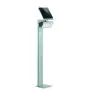 Steinel LED Sokkel Lamp XSolar GL-S Post Zilver 150lm - 840 Koel Wit| Solar - Bewegings- en Lichtsensor 