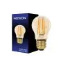 Noxion Lucent Lustre LED E27 Kogel Filament Amber 4.1W 350lm - 822 Zeer Warm Wit | Dimbaar - Vervangt 32W